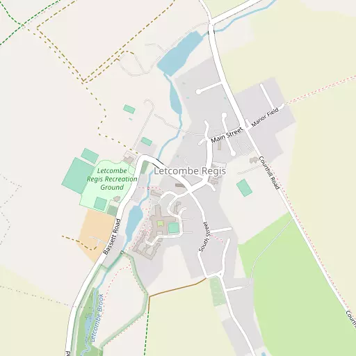 Map of Letcombe Regis