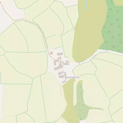 Map of Lettaford