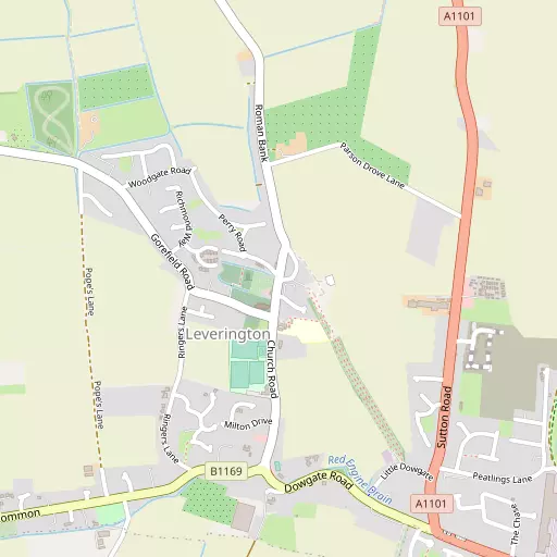 Map of Leverington
