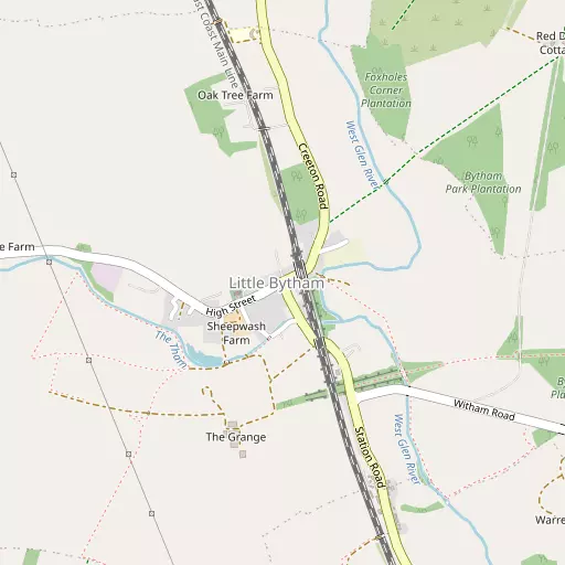 Map of Little Bytham