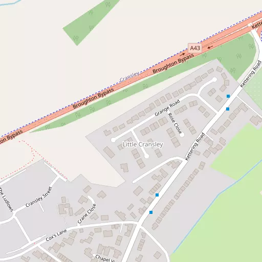 Map of Little Cransley