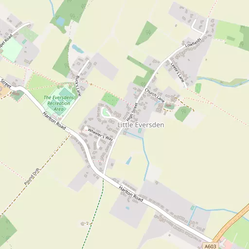 Map of Little Eversden