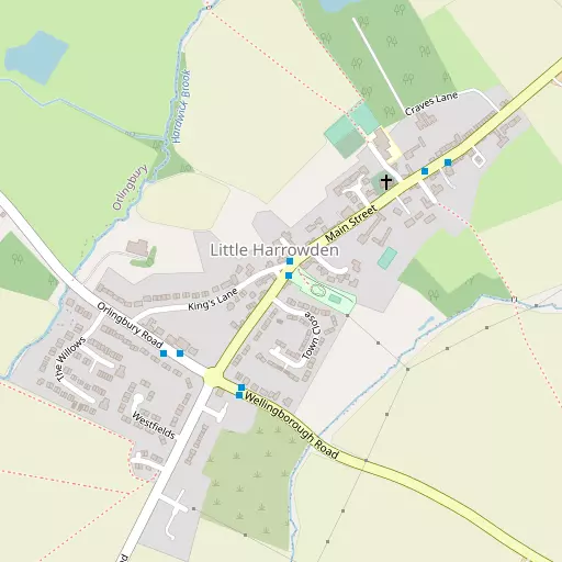 Map of Little Harrowden