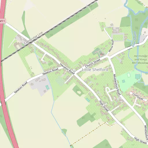 Map of Little Shelford