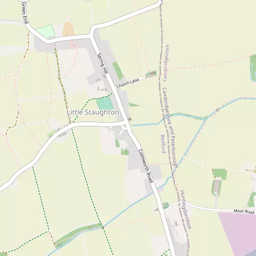 Map of Little Staughton