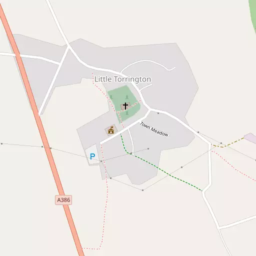 Map of Little Torrington