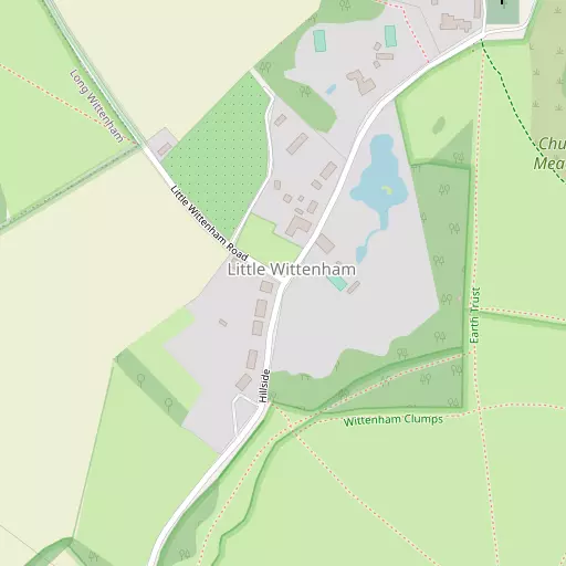 Map of Little Wittenham