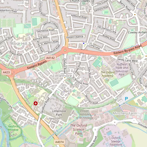 Map of Littlemore