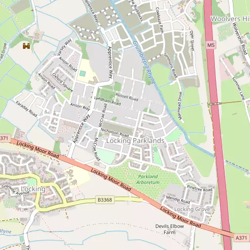 Map of Locking Parklands