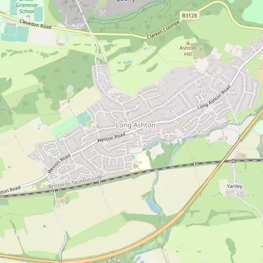 Map of Long Ashton