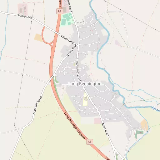 Map of Long Bennington