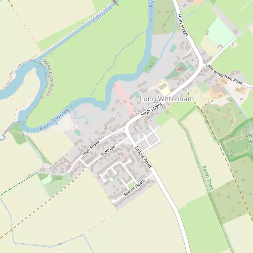 Map of Long Wittenham