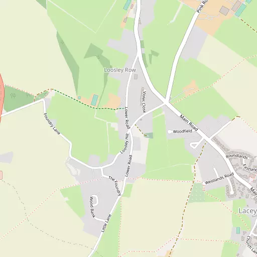 Map of Loosley Row