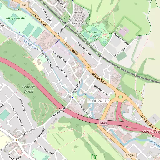 Map of Loudwater