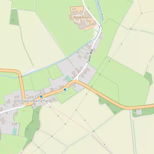 Map of Lower Benefield