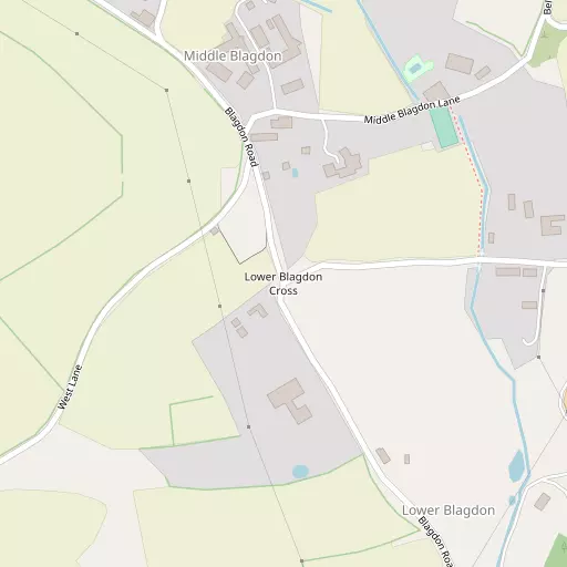 Map of Lower Blagdon