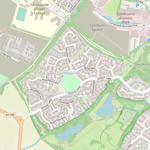 Map of Lower Cambourne