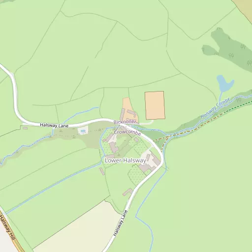 Map of Lower Halsway