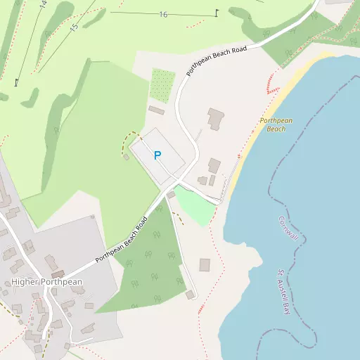 Map of Lower Porthpean