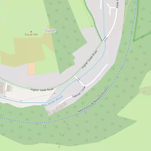 Map of Lower Slade