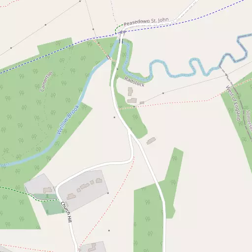 Map of Lower Writhlington