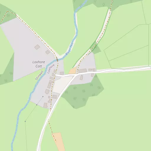 Map of Loxhore Cott