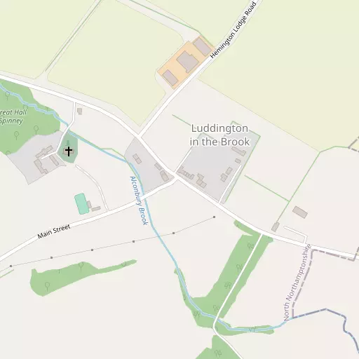 Map of Luddington in the Brook