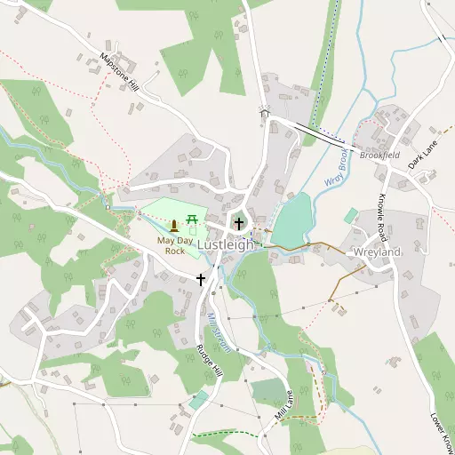 Map of Lustleigh