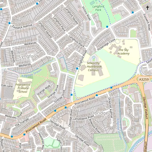 Map of Lyngford