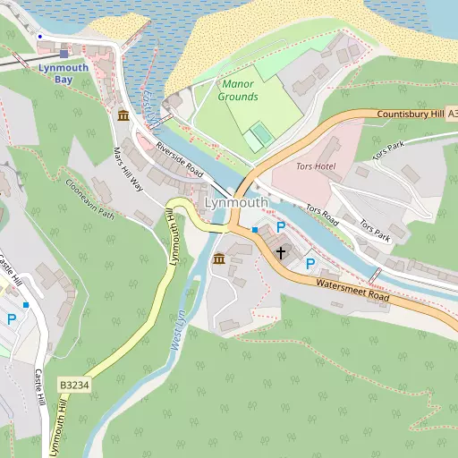 Map of Lynmouth