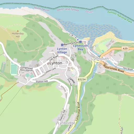 Map of Lynton