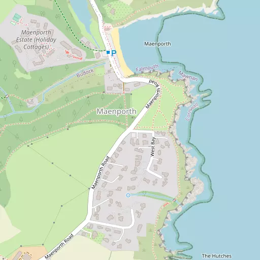 Map of Maenporth