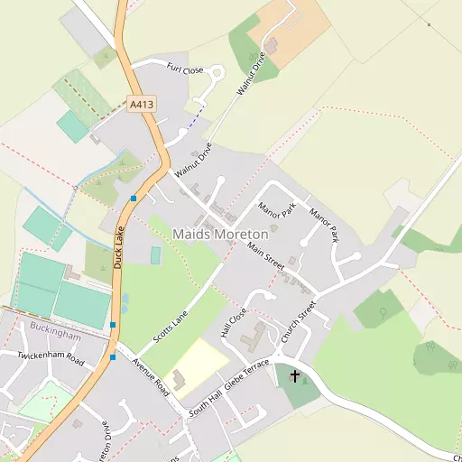 Map of Maids Moreton