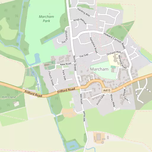 Map of Marcham