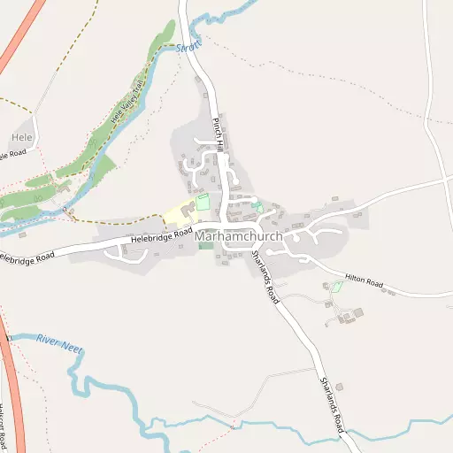 Map of Marhamchurch