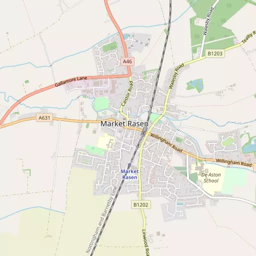 Map of Market Rasen