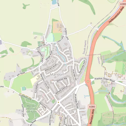 Map of Marldon