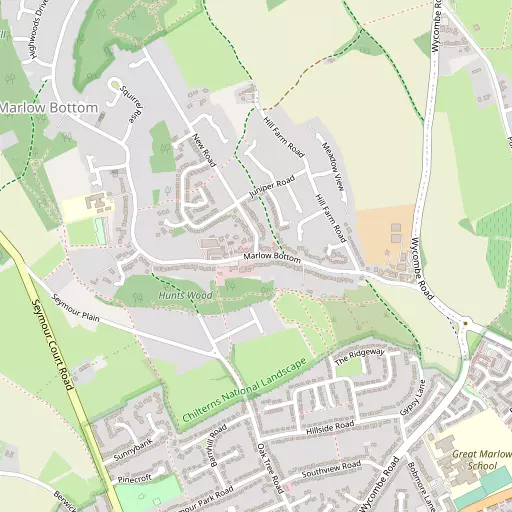 Map of Marlow Bottom