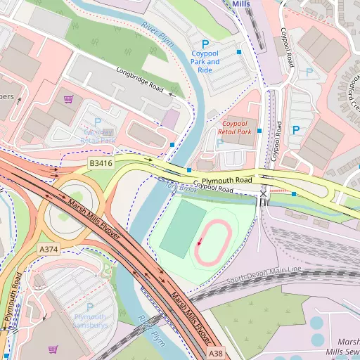 Map of Marsh Mills