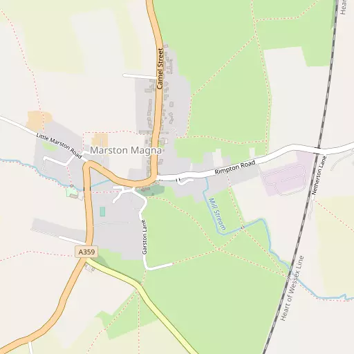 Map of Marston Magna