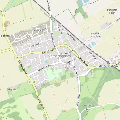 Map of Metheringham