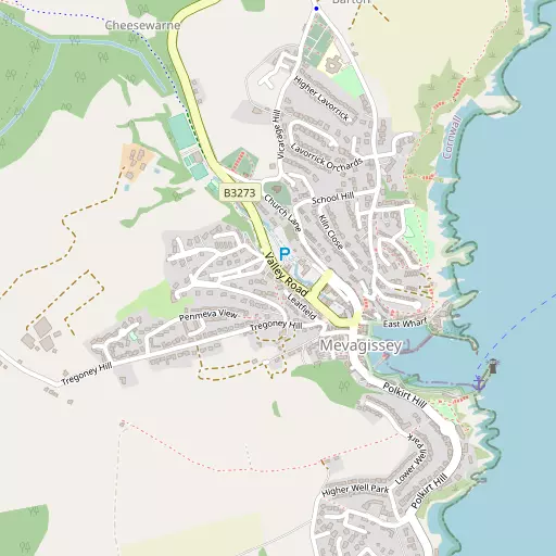 Map of Mevagissey
