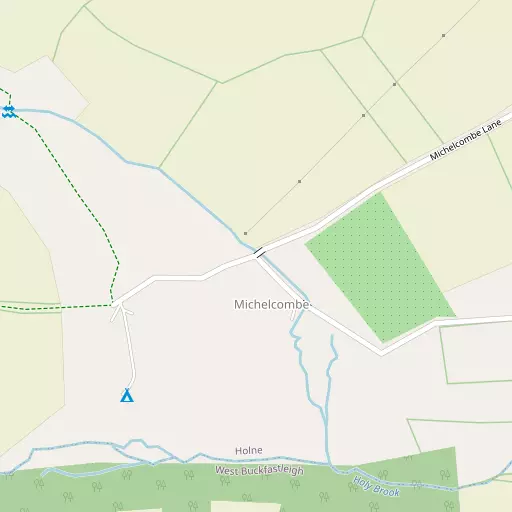 Map of Michelcombe