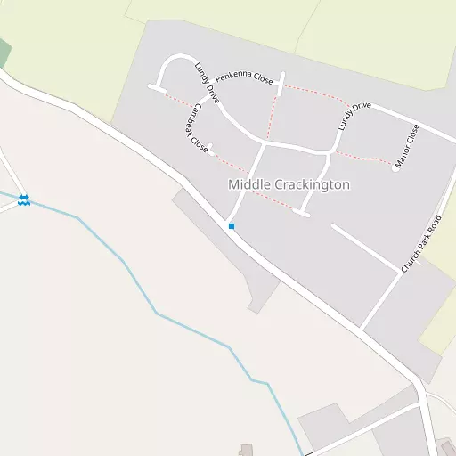 Map of Middle Crackington