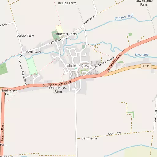 Map of Middle Rasen