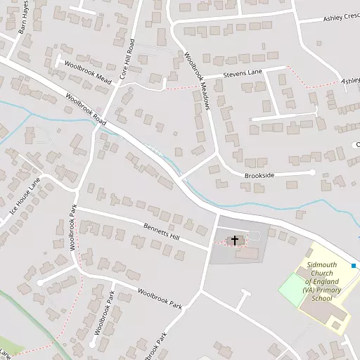 Map of Middle Woolbrook