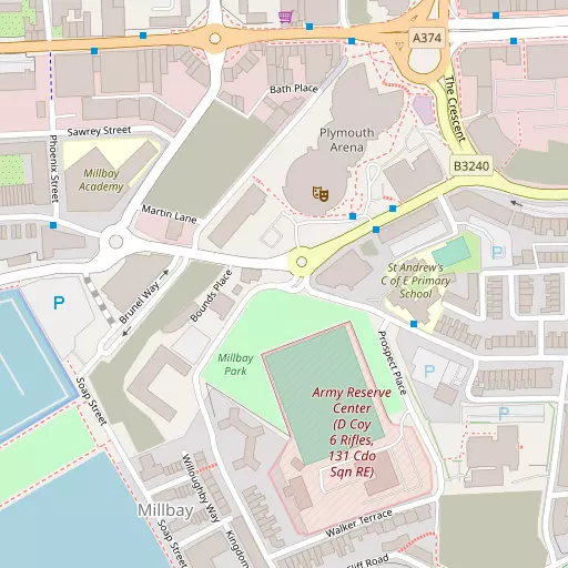 Map of Millbay