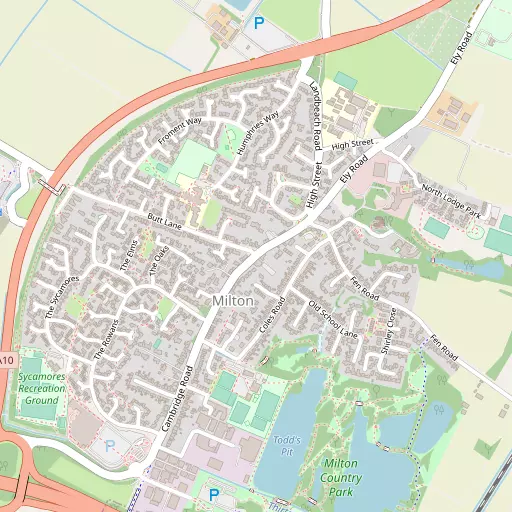 Map of Milton