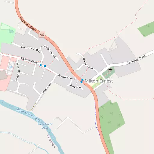 Map of Milton Ernest