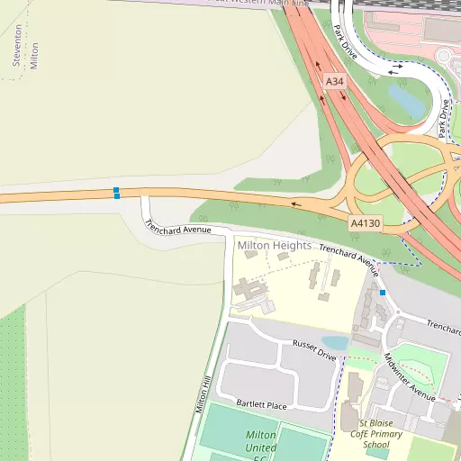 Map of Milton Heights